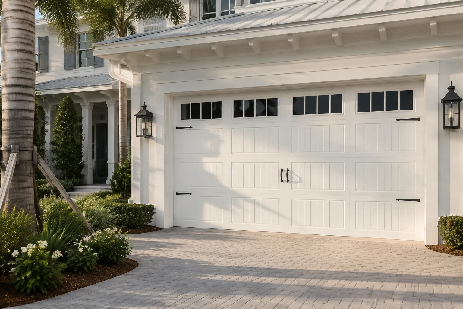 Carriage house garage door installation
